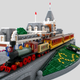 Illustration for article titled This micro Lego train station is the happiest place on Earth